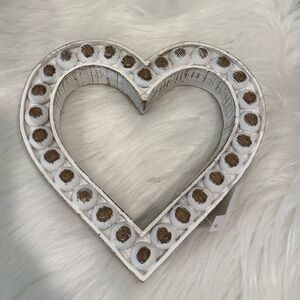 Hobby Lobby Heart-Shaped Rustic Wood Decor. New. Simple, Clean, Elegant Decor.